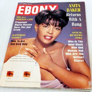 Ebony September 1994 – Anita Baker Returns with a Bang The O.J. Simpson Case